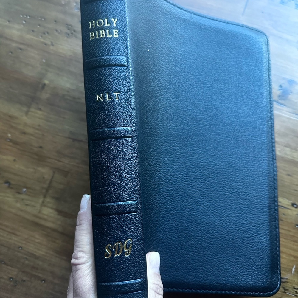 Black Leather NLT Bible
